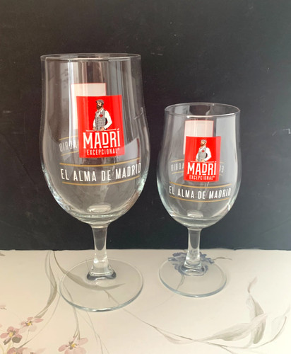 Madri pint and half glasses - pint,