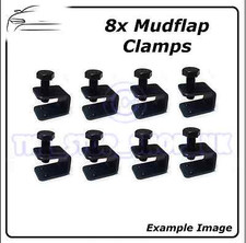 BLACK Mudflap Clamps U C