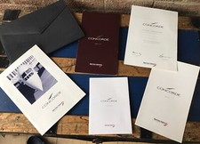 British Airways Concorde Flight Pack FLIGHT certificate Notepad Brochure MENU