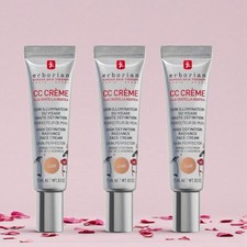 Erborian Tinted Moisturiser Radiance Cream CC Creme SPF25 3x15ml Clair Gift