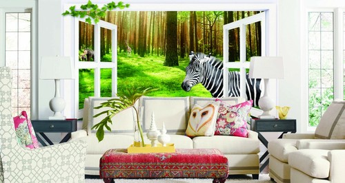 Zebra grass zhub4645 - 3d,
