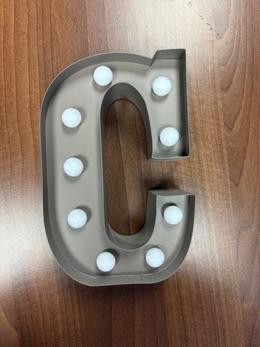 Marquee letter light - light, up