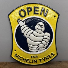 Cast Iron Michelin Man Sign -