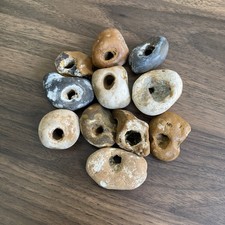 Ten natural hag stones found