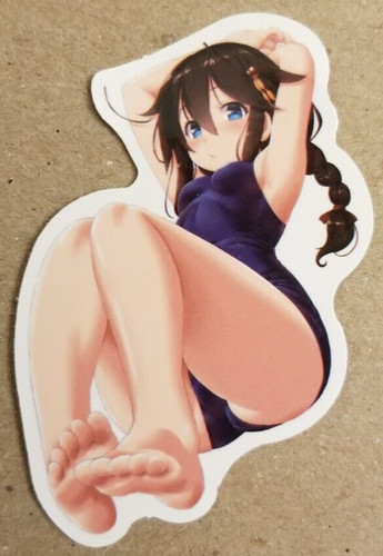 Waifu sticker girl - sticker, summer