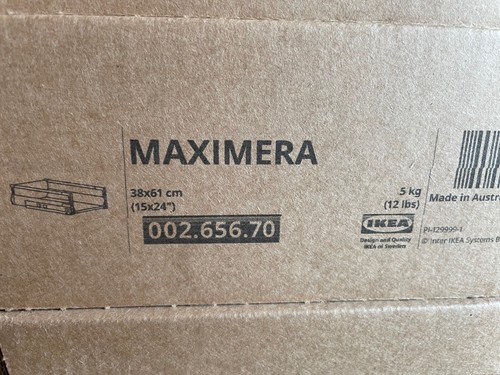 Ikea maximera drawer medium - maximera, drawer,
