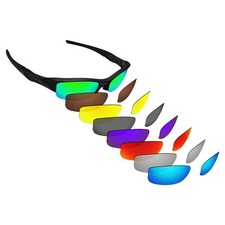 Hawkry Polarized Replacement Lenses for-Oakley Flak Jacket Sunglass multi-color