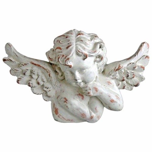 Ornate white wall hanging - white,