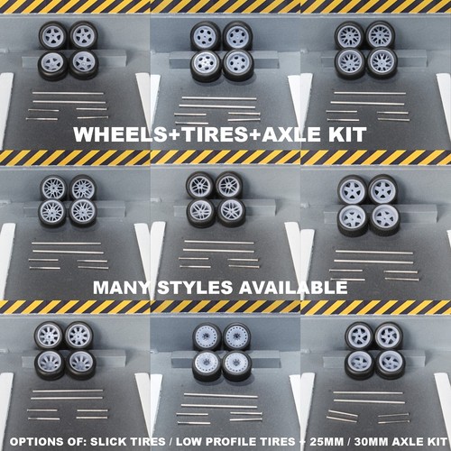 Wheels tires axle kit - axle,