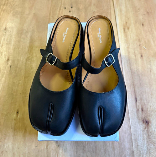 Mm6 margiela black leather - mm6,