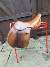 17" Brown Frank Baines Jumping Saddle Wide