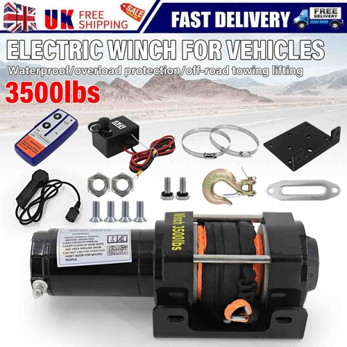 3500lbs electric winch 12v - 3500lbs,
