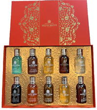 Molton Brown 10pc Bath &Shower Gel Gift Set Christmas Selection Box Treat Hamper