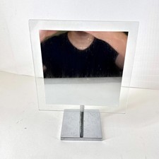 Square Vanity Mirror On Chrome