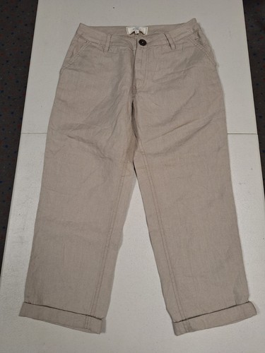Linen crop trousers - , fat