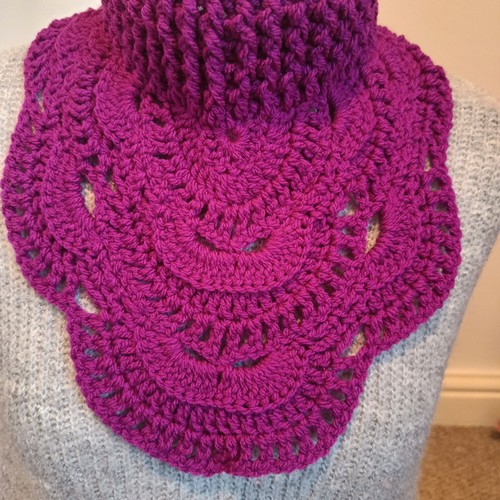 Handmade crochet neck warmer - crochet,
