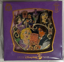 Disney Tangled 15th Anniversary Jumbo Pin LE 1750 Rapunzel Flynn Lantern