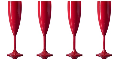 Champagne flute red - champagne,
