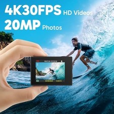 AKASO  EK7000 4K30FPS ACTION Camera 20MP Ultra  HD Underwater Camera 170 Degree