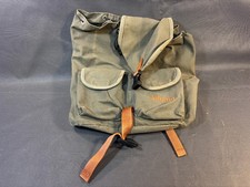 Vintage Small Khaki Canvas Backpack Lafuma Messenger With Pockets Hiking