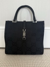 Gucci Black GG Canvas Bag