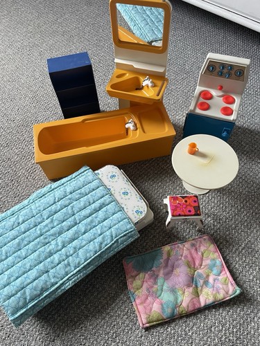 Vintage doll furniture bundle - doll,