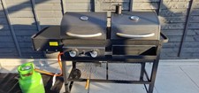 BBQ Hybrid Gas and Charcoal Grill 2 Burner 