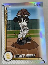 2025 Topps Chrome Disney MICKEY MOUSE MLB Baseball Home San Diego Padres MLBH-2