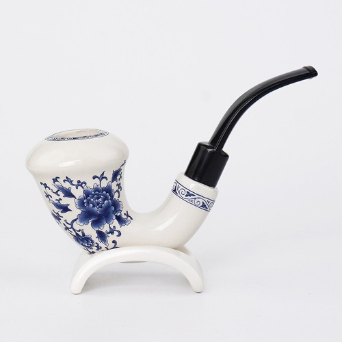 Ceramic calabash tobacco pipe - calabash,
