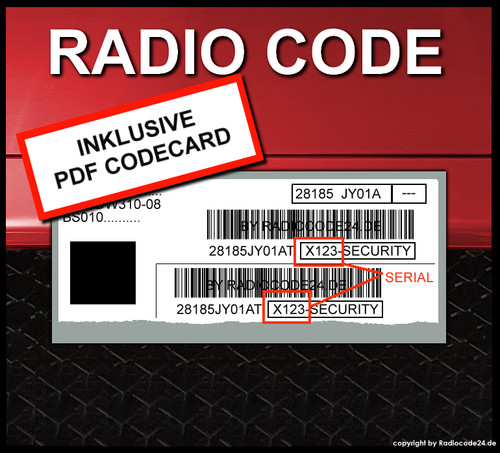 Radio code fits renault - code,