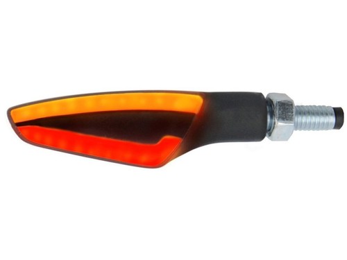 Arrows rear red - +,