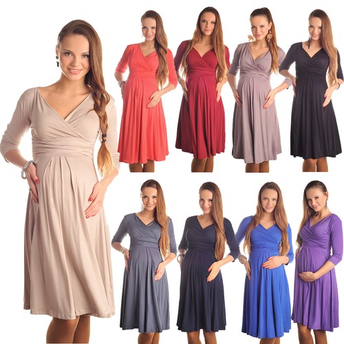 Gorgeous maternity dress - dress, vneck