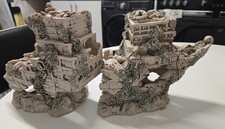Large Ship Wreck aquarium ornament 2 Piece   Fish Tank Decoration