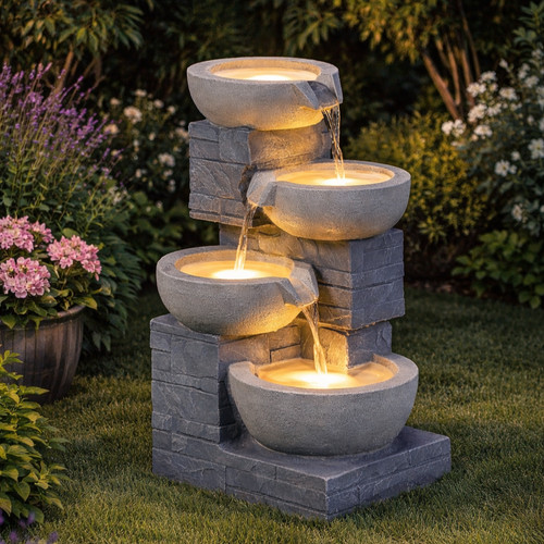 Water feature tier cascade - water,