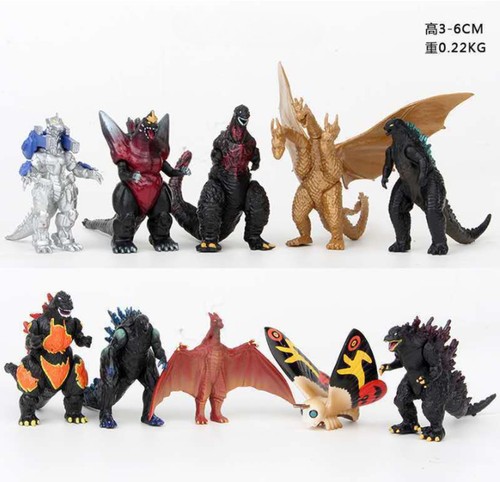 10pcs monster king godzilla - 10pcs, 3"