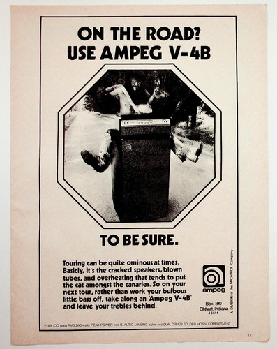 Vintage 1970s ampeg bass - ampeg, v-4b