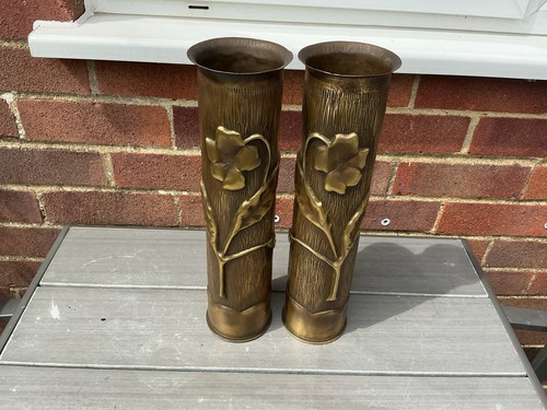 Vintage pair french brass - pair,