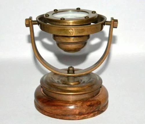 Antique brass nautical gimbal