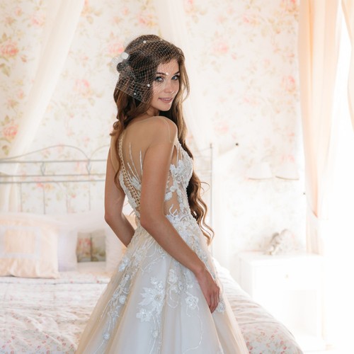 Birdcage veil wedding bride - birdcage,
