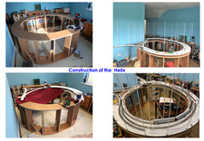 Professional Model Railway Helix  CNC birch plywood/6mm rods-2205mm l x 1876mm w