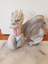 Large Japanese Yoshimi k Porcelain Dragon Figurine made for John Jenkins H20cm W