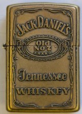 Bronze Jack Daniels Zippo - BROKEN See Description