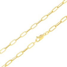 14k Yellow Gold Paperclip