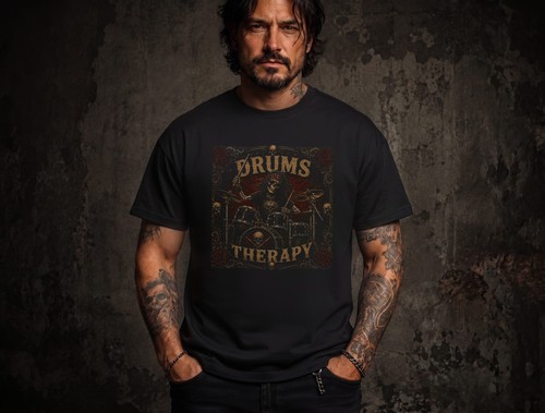 Drums therapy shirt - therapy, t-shirt