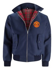 Harrington Retro Bomber Jacket with embroidered Manchester Utd club crest.