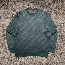 Vintage Argyle Knit Sweater
