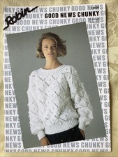 Robin knitting pattern 14839. Sweater with bobbles, Chunky 30-44" NEW, old stock