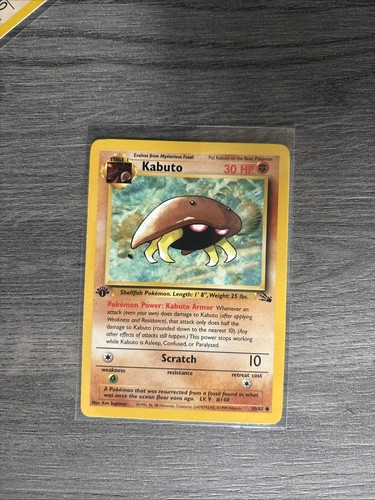 Pokémon tcg kabuto fossil - kabuto,