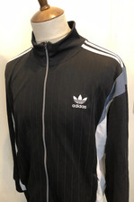 RETRO ADIDAS TRACKSUIT TOP SIZE XL BLACK