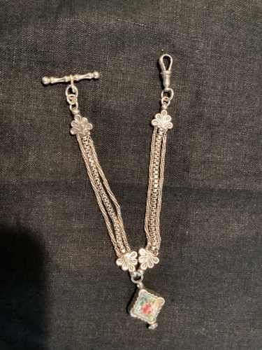 Victorian silver albertine - silver,